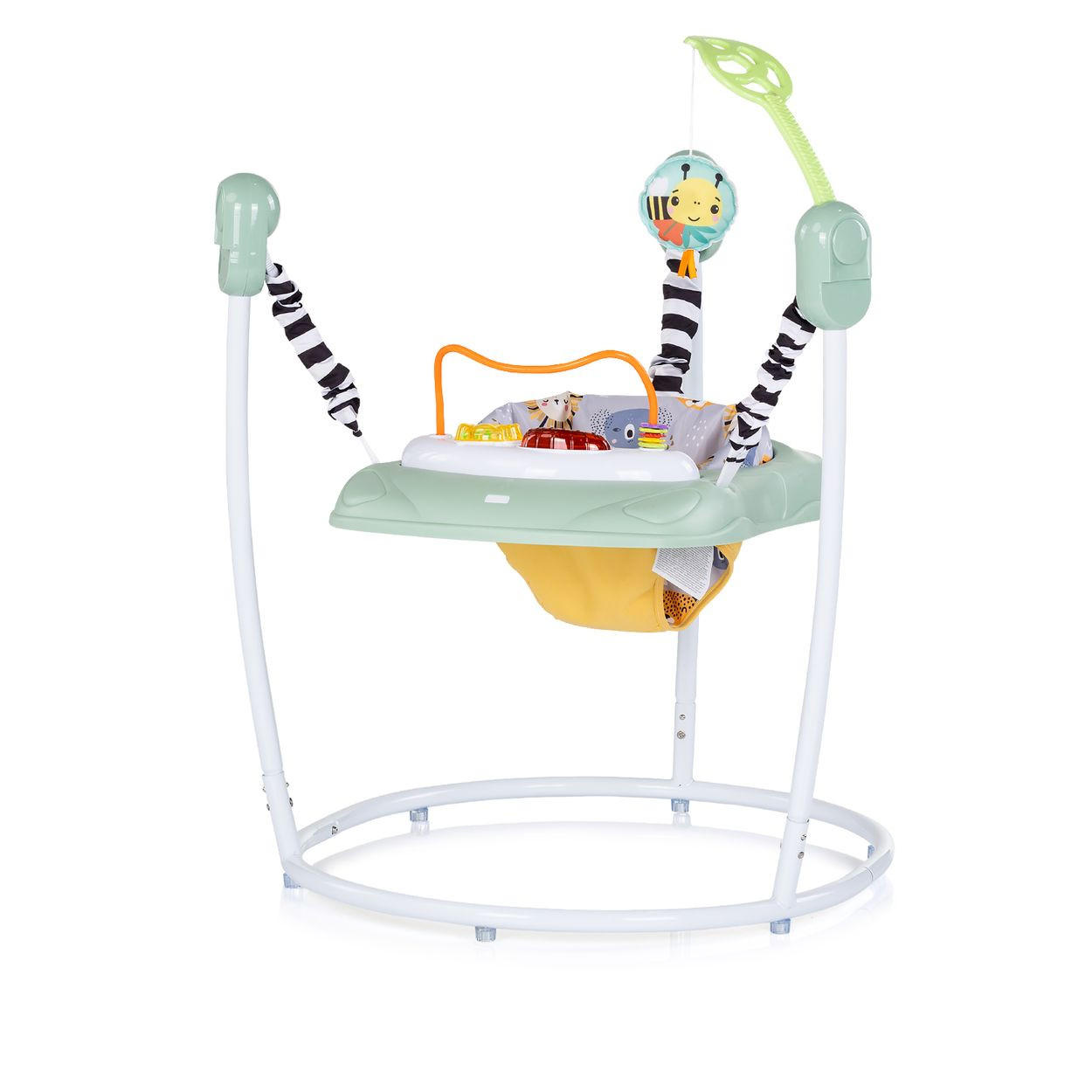 HOPSER Jumpy Car Musik Licht grün Hängespielzeug Musikpanel verstellbar - Grün, Metall (66/71/71cm) - Chipolino