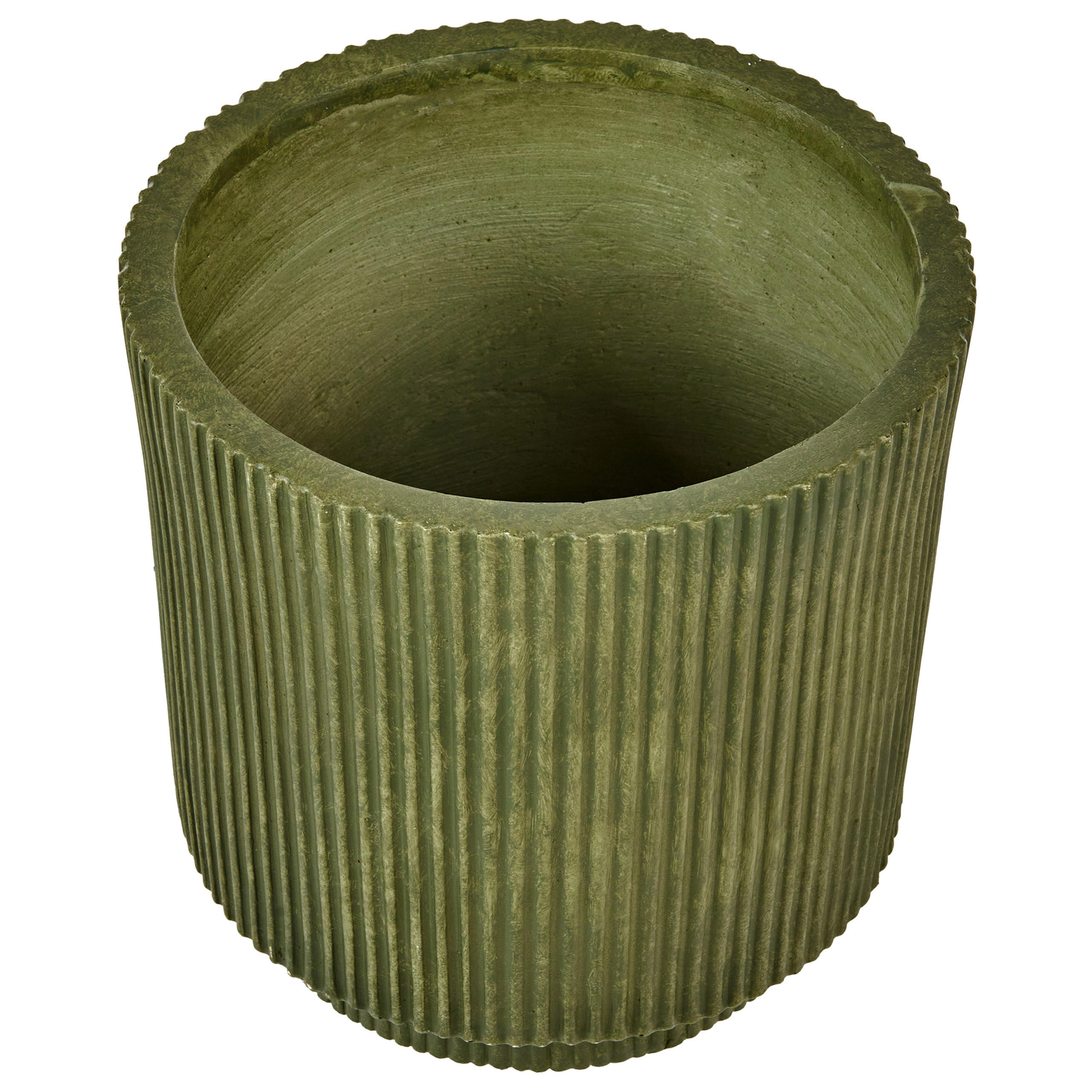 BLUMENTOPF Grün Daria - Grün, Naturmaterialien (30cm) - Beliani