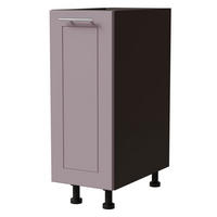 UNTERSCHRANK Bari D1D/30 Lava / RAL 4009 pastellviolett 30 / 50 / 82cm - Dunkelgrau/Violett, Holz/Holzwerkstoff (30/82/50cm) - Feldmann-Wohnen
