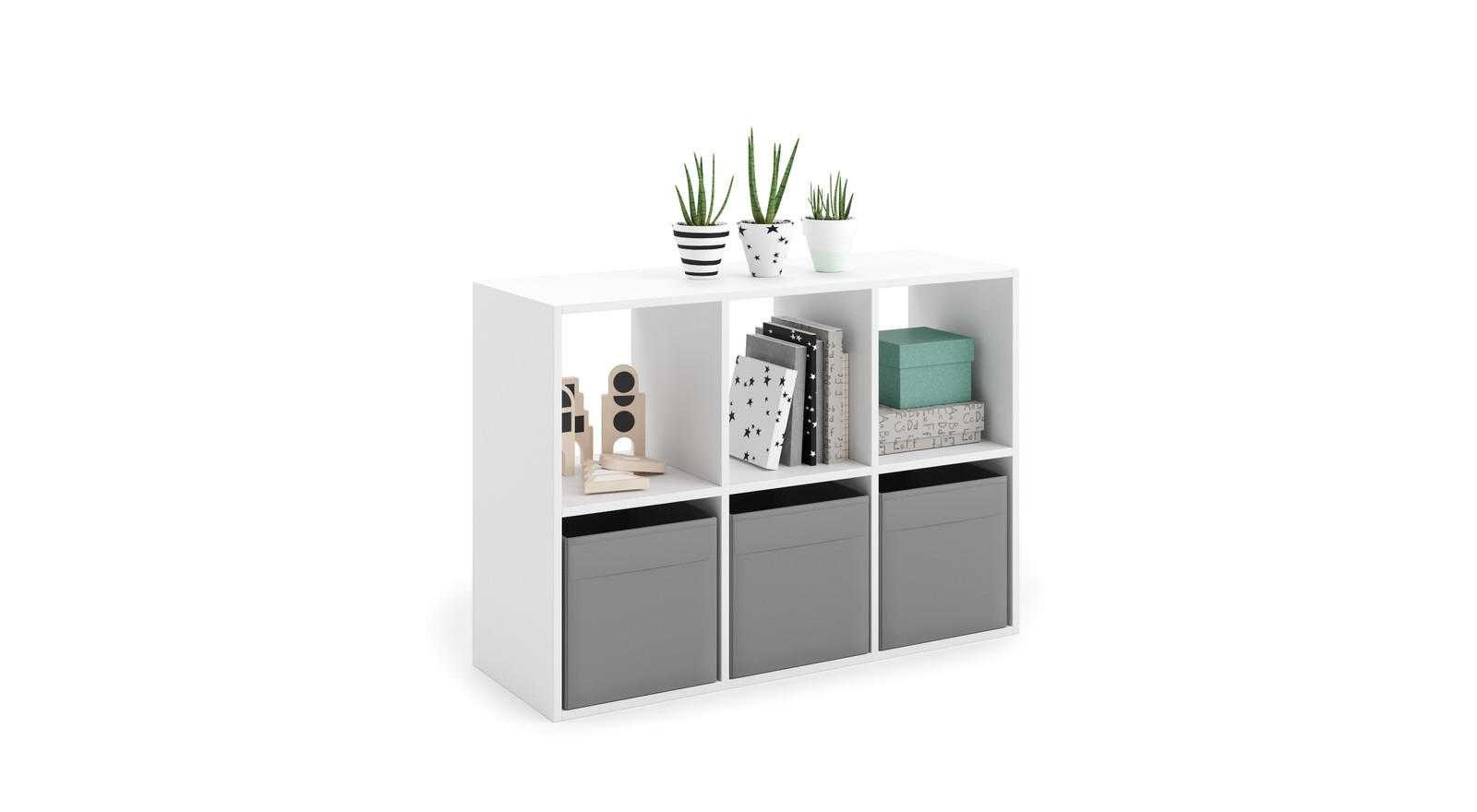 BÜCHERREGAL Loni - Weiß, Holzwerkstoff (120/80/38cm) - RAUMHIRSCH FURNITURE