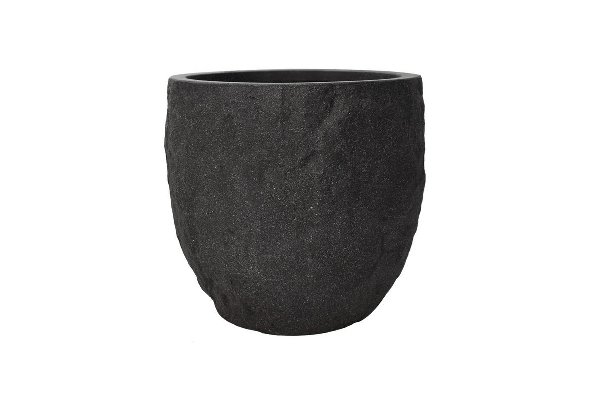 PFLANZKASTEN The Rock 36x32 cm, Steinoptik Anthrazit, Fiberstone - Anthrazit, Kunststoff (36/32/36cm) - dasmöbelwerk