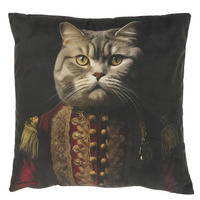 DEKOKISSEN Milo Mehrfarbig 45/45/8 cm - Multicolor/Grau, Textil (45/45cm) - Unique Living