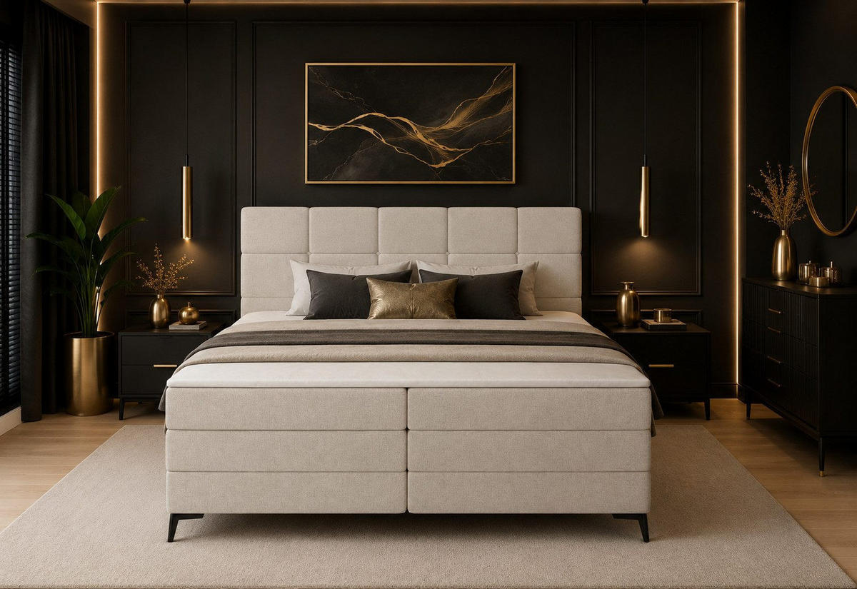 BOXBETT Soho 140x200 cm - Beige, Textil (140/200cm) - B&B Home