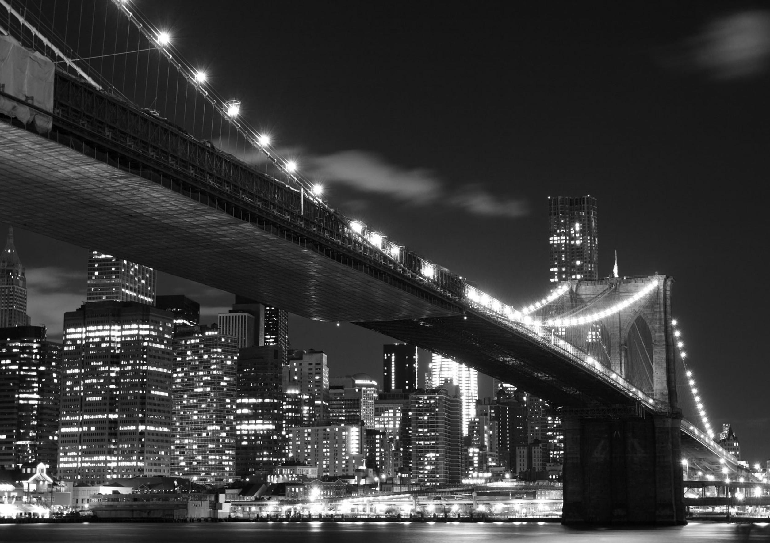 FOTOTAPETE New York 360 x 254 cm - Schwarz, Papier (360/254cm) - Sanders & Sanders