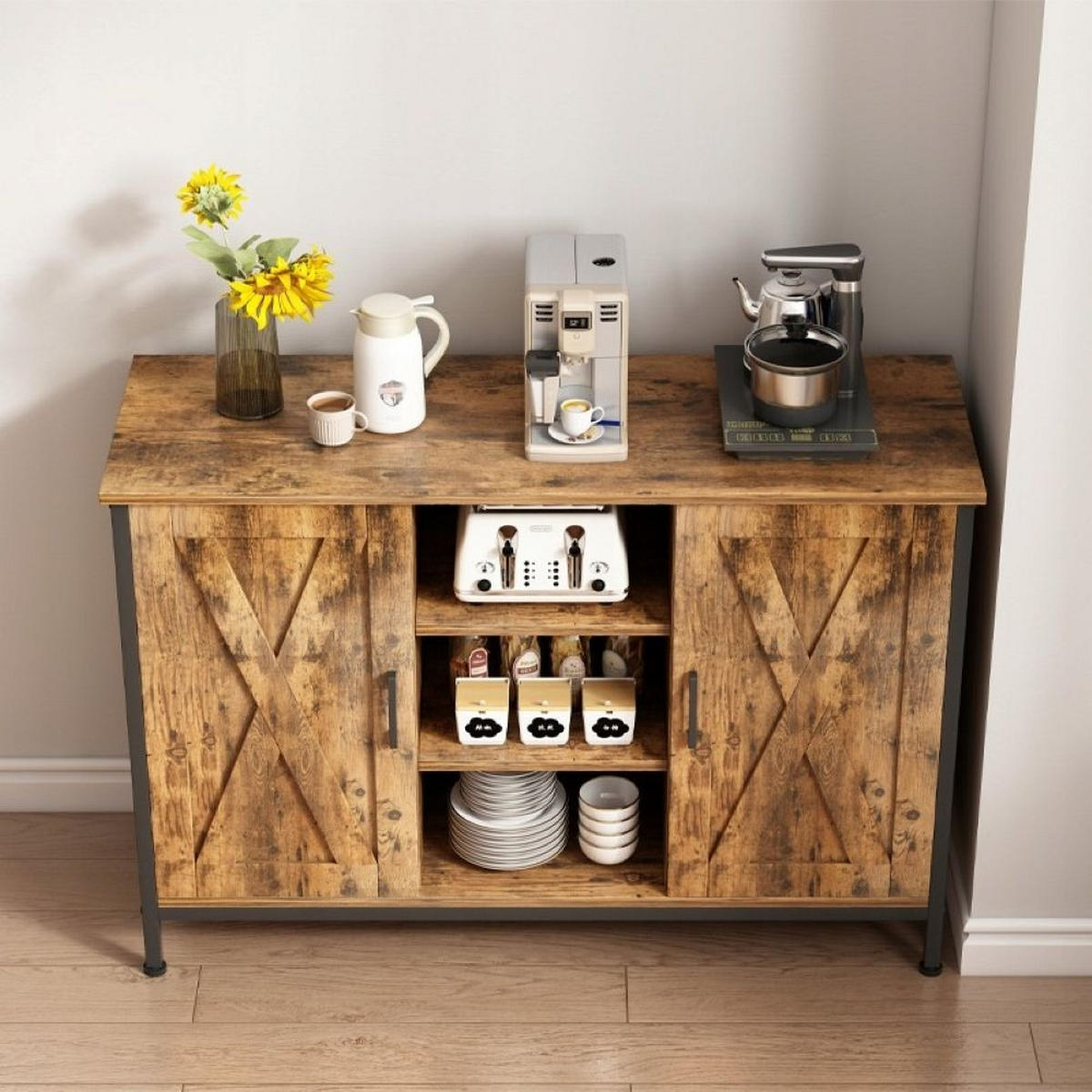 KOMMODE, braun 100/35/70 cm - Braun, Holzwerkstoff (100/70/35cm)