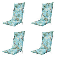 GARTENSTUHLKISSEN Grasse 123/50 cm 4er-Set - Blau, Textil (50/7/123cm) - Madison