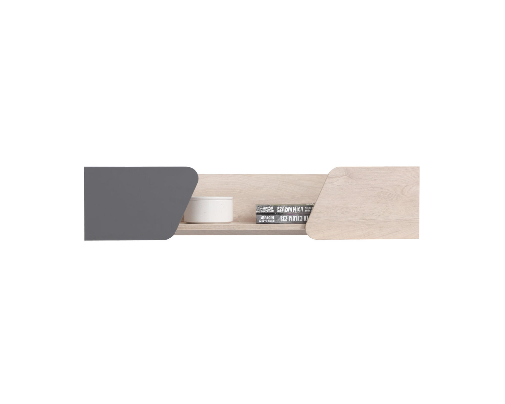Deine Möbel 24 Kinder-Wandregal Sonoma Eiche, Anthrazit 110x33x25 cm