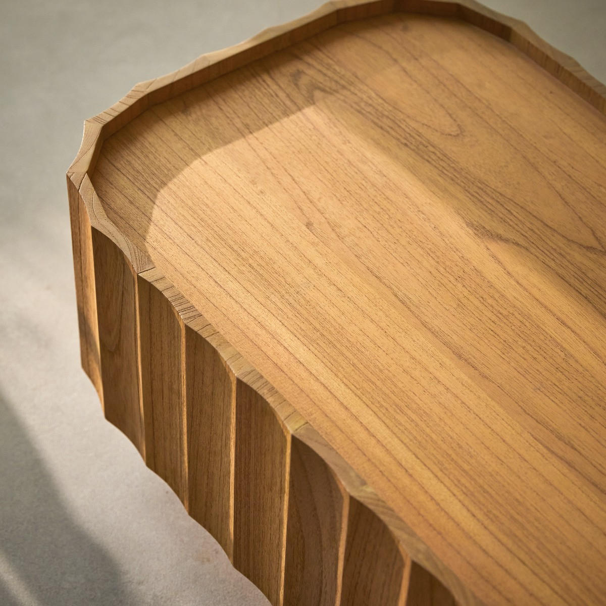 COUCHTISCH Andréa Natur aus Mindiholz - Naturfarben, Holz (55/100/38cm) - Tikamoon