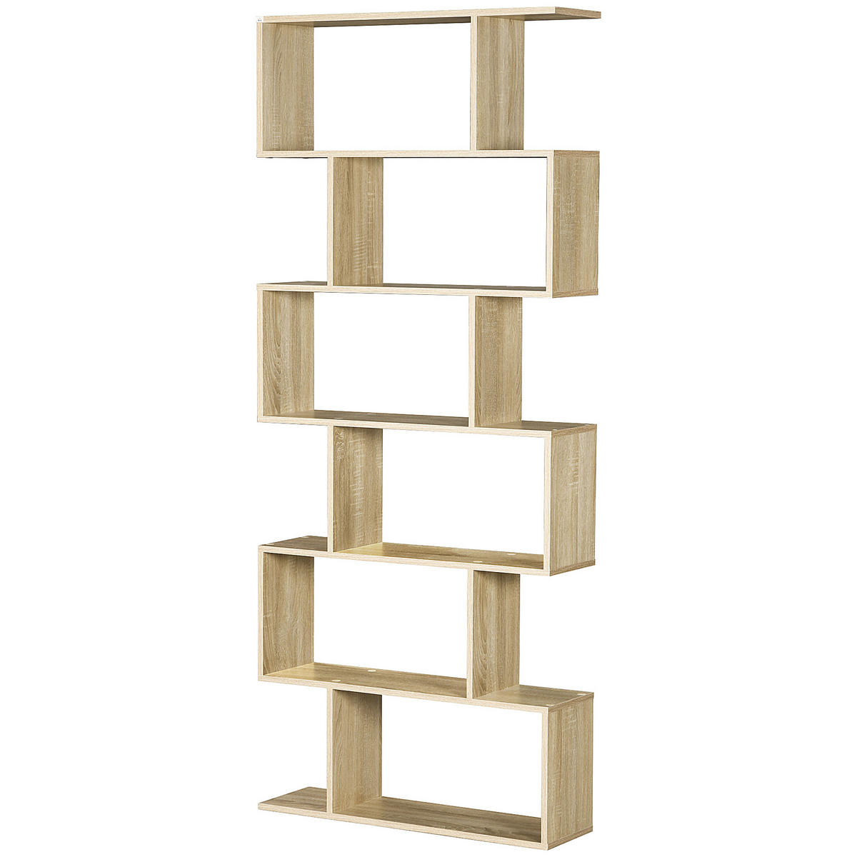 BÜCHERREGAL Eichefarben Hell 80/23/192 cm - Eichefarben, Holzwerkstoff (23/192/80cm) - PANGIVO