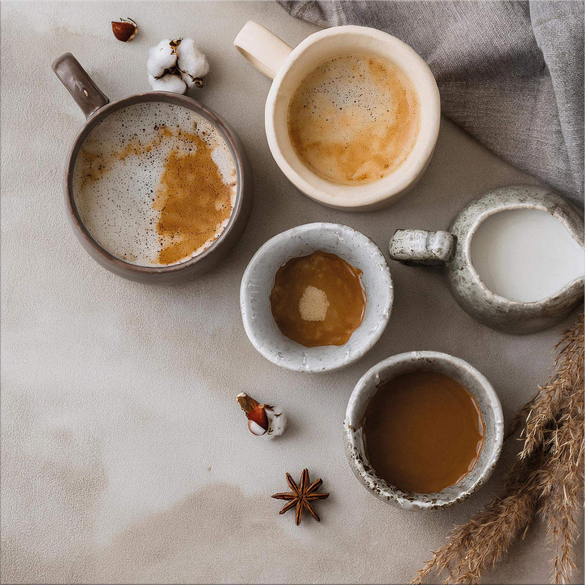 GLASBILD 30x30 cm Küche grau - Beige, Glas (30/30cm) - artissimo