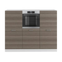 KÜCHENBLOCK R-Line Edelgrau/Weiß 180 cm ohne Arbeitsplatte - Weiß/Grau, Holzwerkstoff (180/143/46cm) - Vicco
