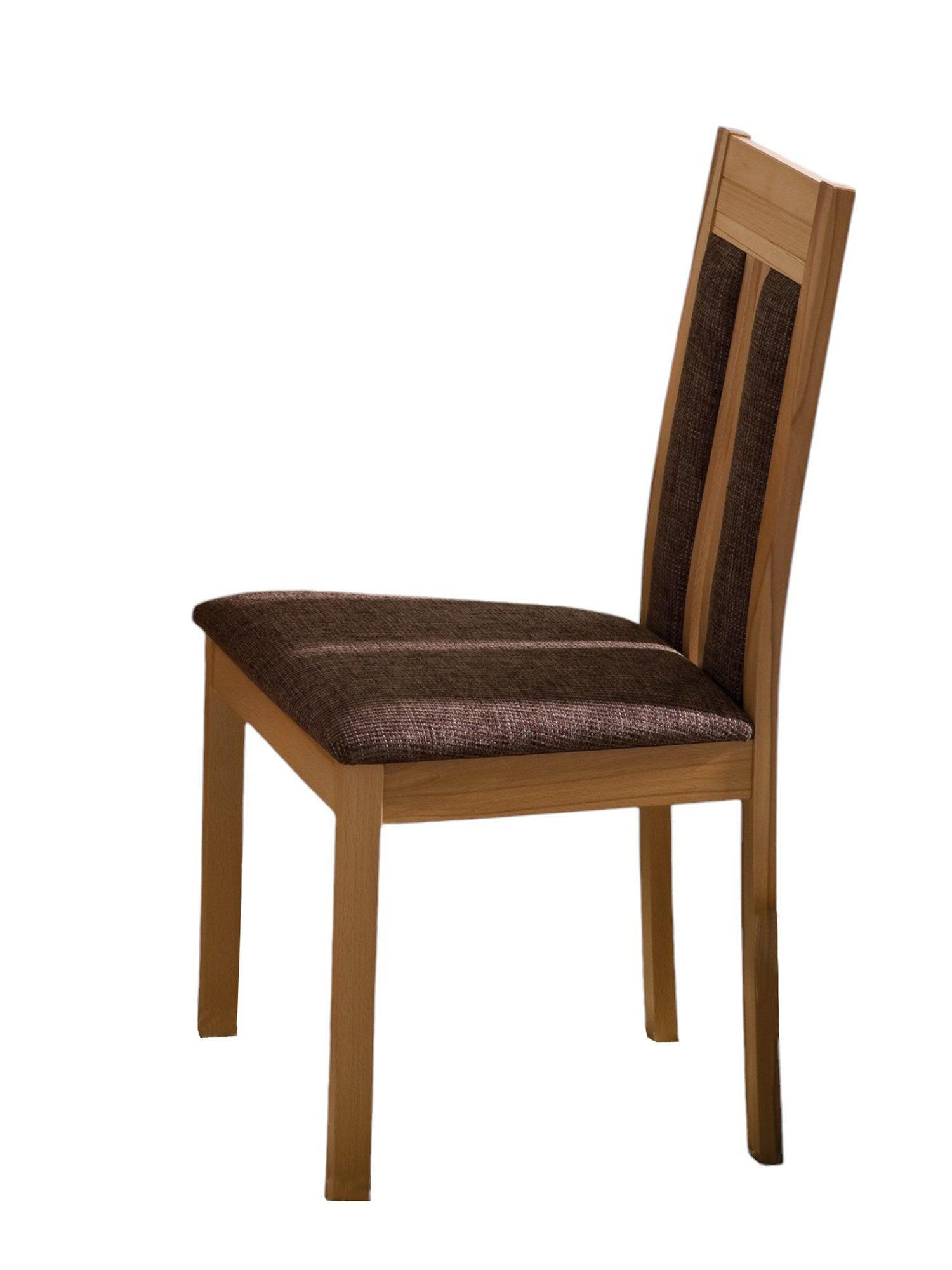 POLSTERSTUHL (2er-Set) Dehlia Massivholz 45 x 43 x 95 Kernbuche/Braun - Kernbuche/Braun, Holz (45/95/43cm) - 58aufmkessel