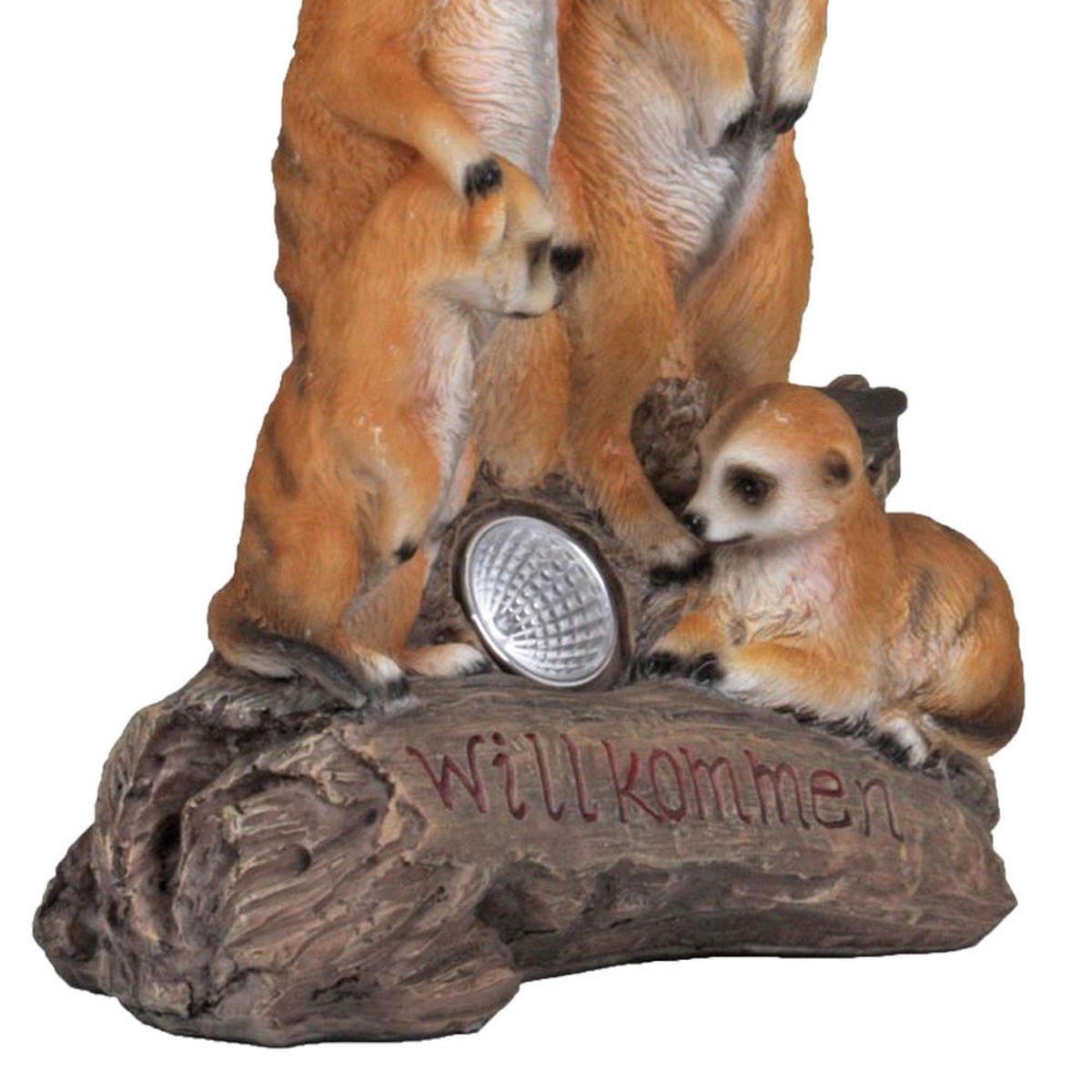 LED AUSSENLEUCHTE Solarleuchte Erdmännchen Braun - Braun, Kunststoff (21.2/11/27cm)