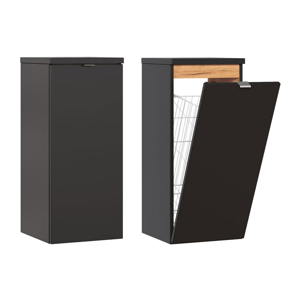 BADMÖBEL-SET 5-TLG. Toskana-56 - Anthrazit, Holzwerkstoff (250/190/46cm) - Lomado