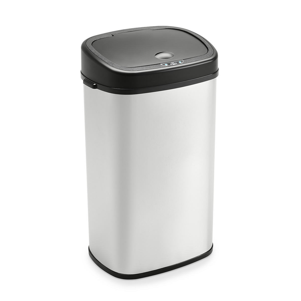 SENSORMÜLLEIMER 58L - Silberfarben, Metall (40/68/29cm) - SVITA