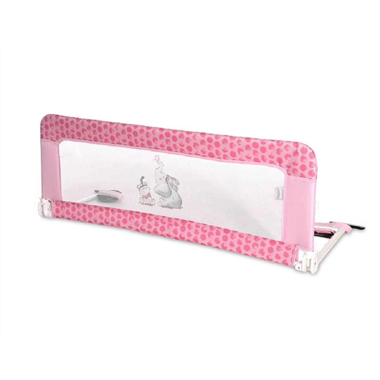 BETTSCHUTZGITTER Safety night 127 x 45 cm rosa pink 18 Monate bis 5 Jahre, faltbar, Tragetasche, Rausfallschutz, Reisebett - Rosa, Metall (45/127cm) - Lorelli