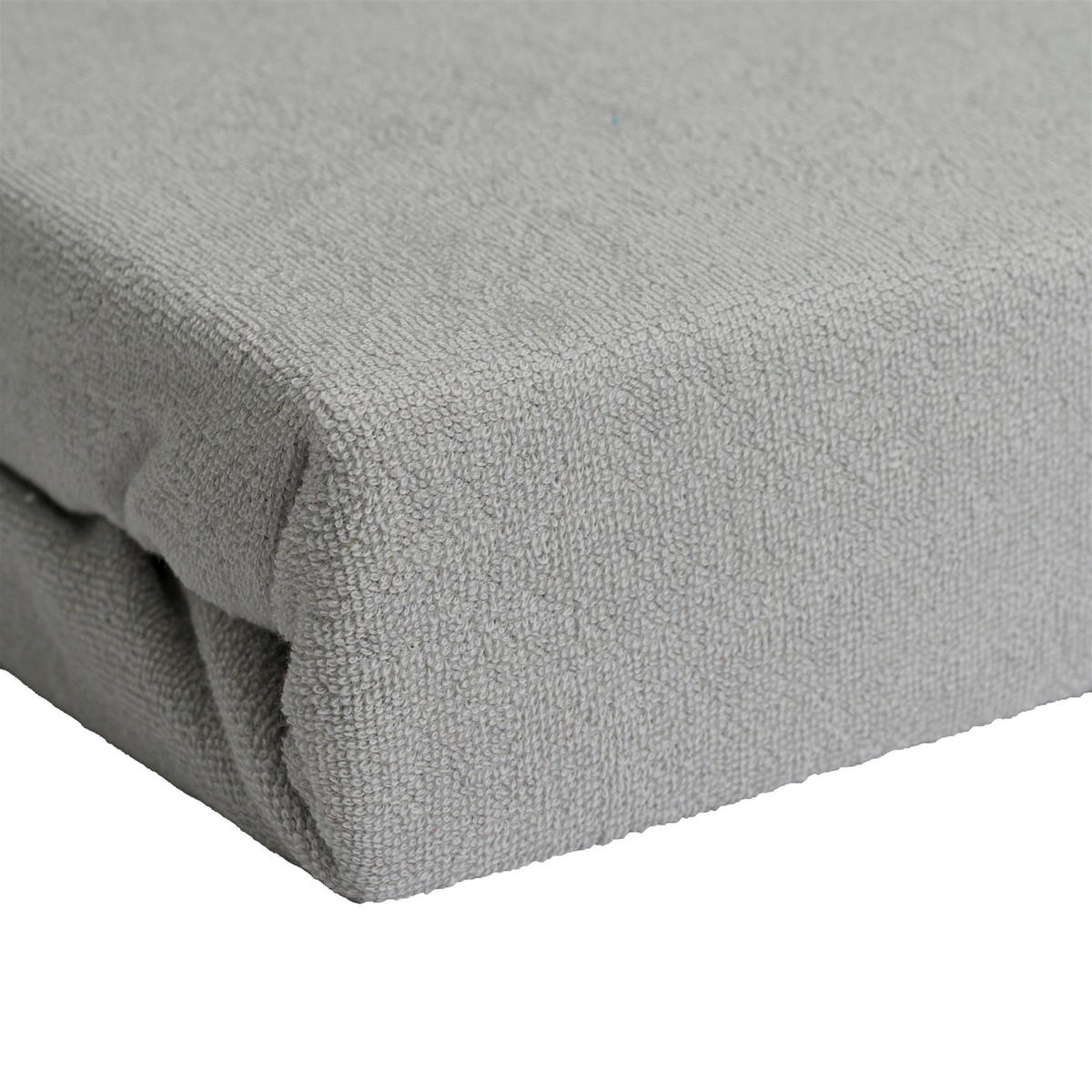 FROTTEE-SPANNBETTLAKEN 160x200 cm Silber, Warmes Winter Bettlaken - Silberfarben, Textil (160/200cm) - Carpe Sonno