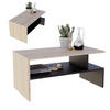 COUCHTISCH Holzwerkstoff rechteckig stabil Sonoma Eiche 50/45/93cm - Schwarz/Sonoma Eiche, Holzwerkstoff (50/93/45cm) - CraftPAK