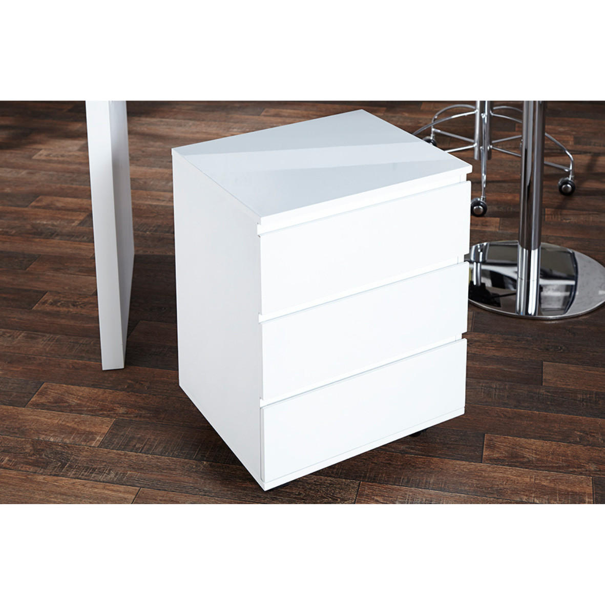 ROLLCONTAINER BIG DEAL Weiß 45 cm - Weiß, Holz (45/63/40cm) - riess-ambiente