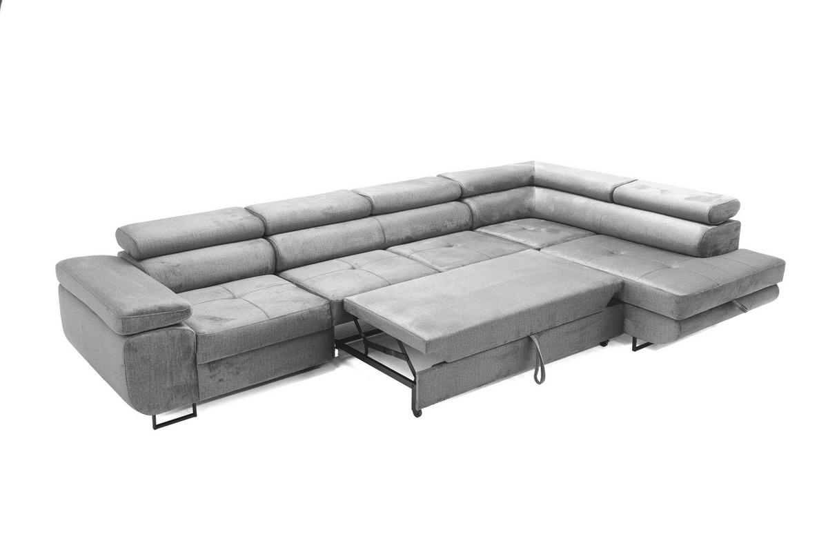 ECKSOFA WILD MAXI Rechts Grau - Grau, Holz (203/350cm) - Muffo