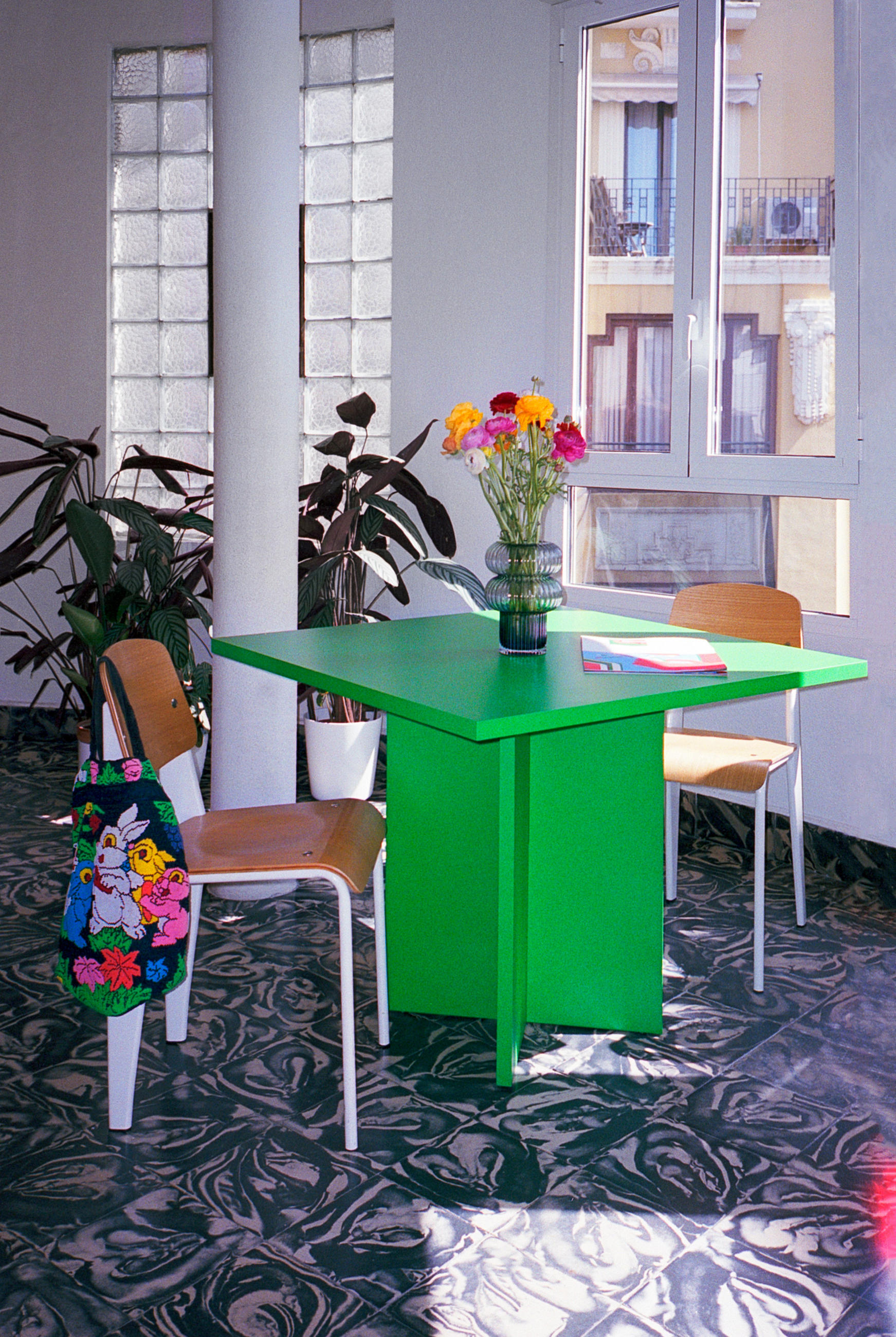 ESSTISCH Quadratischer aus lackiertem MDF, 100/100 cm, Grün - Smaragdgrün, Holzwerkstoff (100/100/75cm) - RNT By Really Nice Things