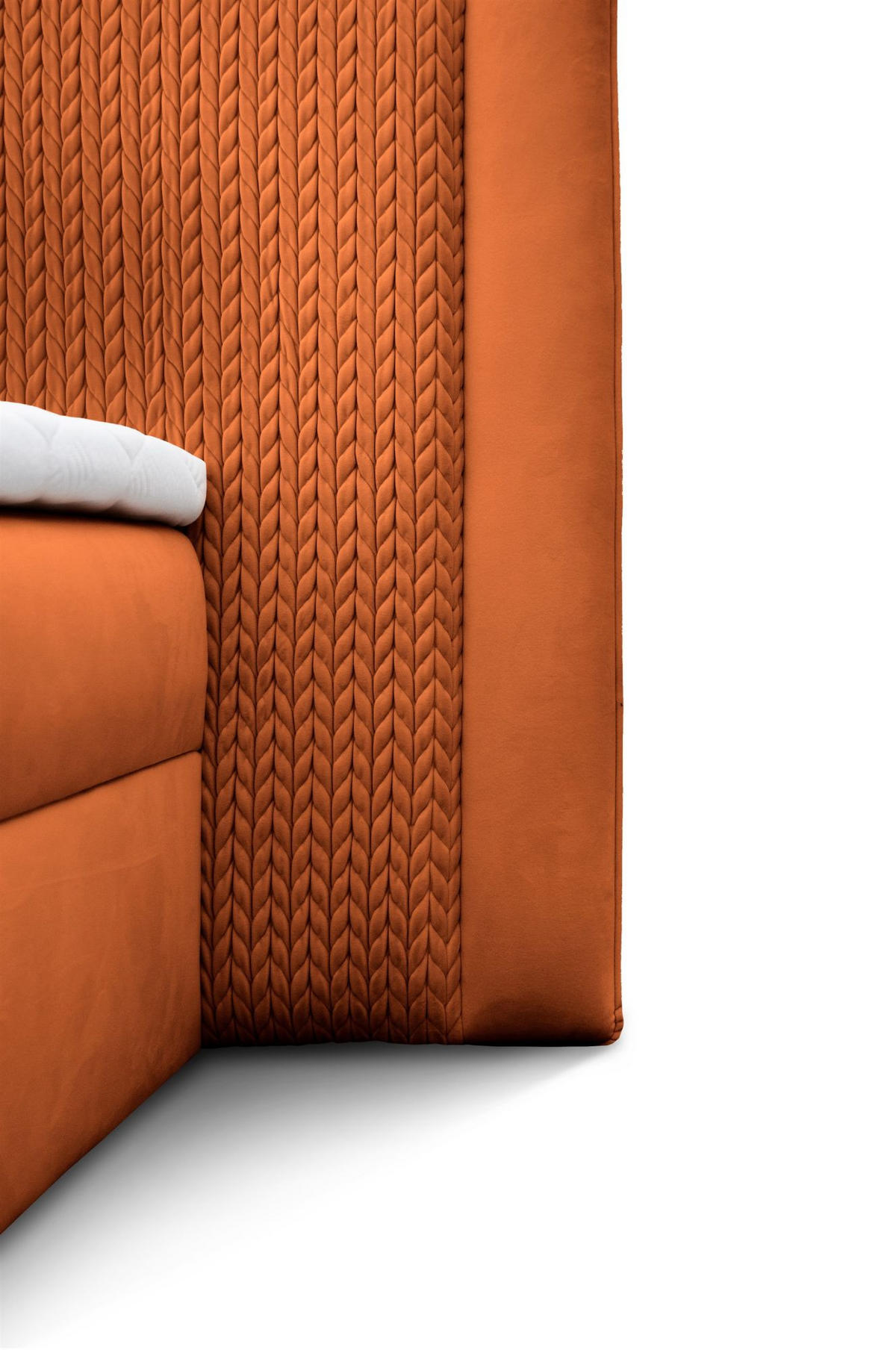 BOXBETT Cedric In Magic Velvet - Rotbraun, Holzwerkstoff/Textil (120/200cm) - Fun Möbel