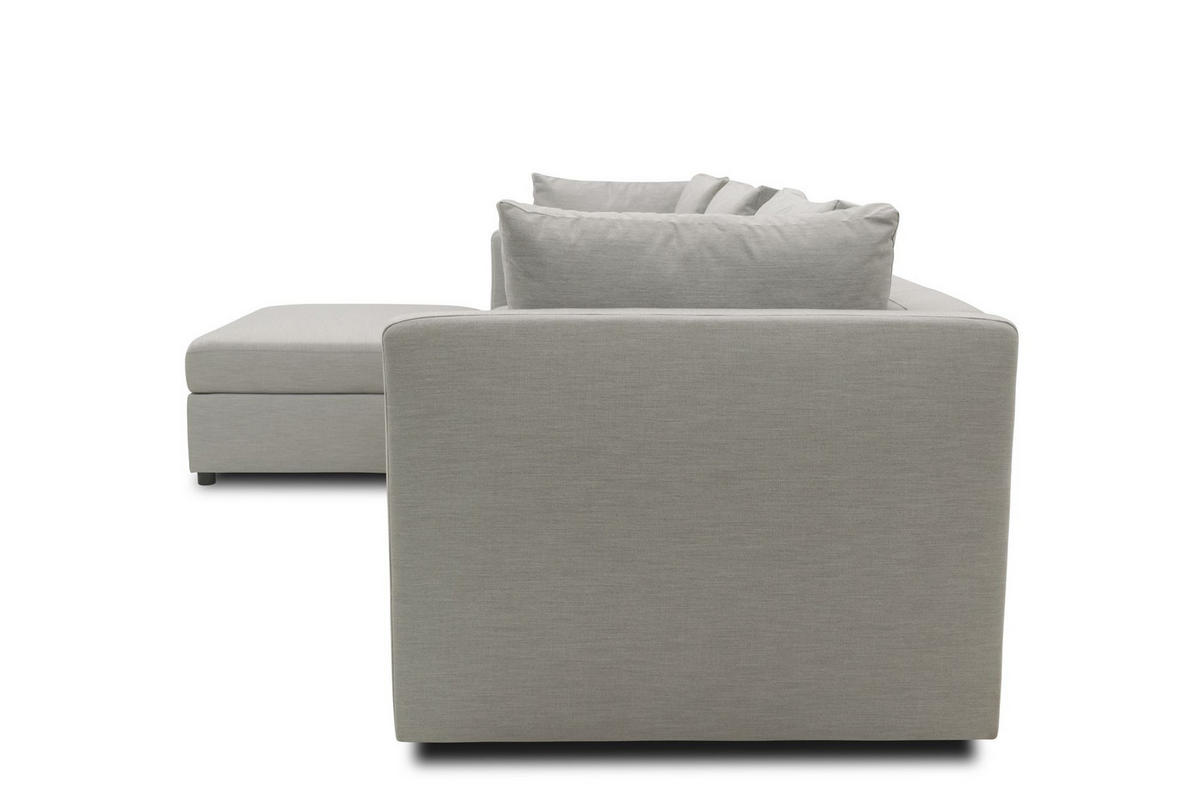 GARTENLOUNGE-SET 1 Bozhana 312x67x174 mit Outdoorbezug in silber - Silberfarben, Kunststoff (312/67/174cm) - 58aufmkessel