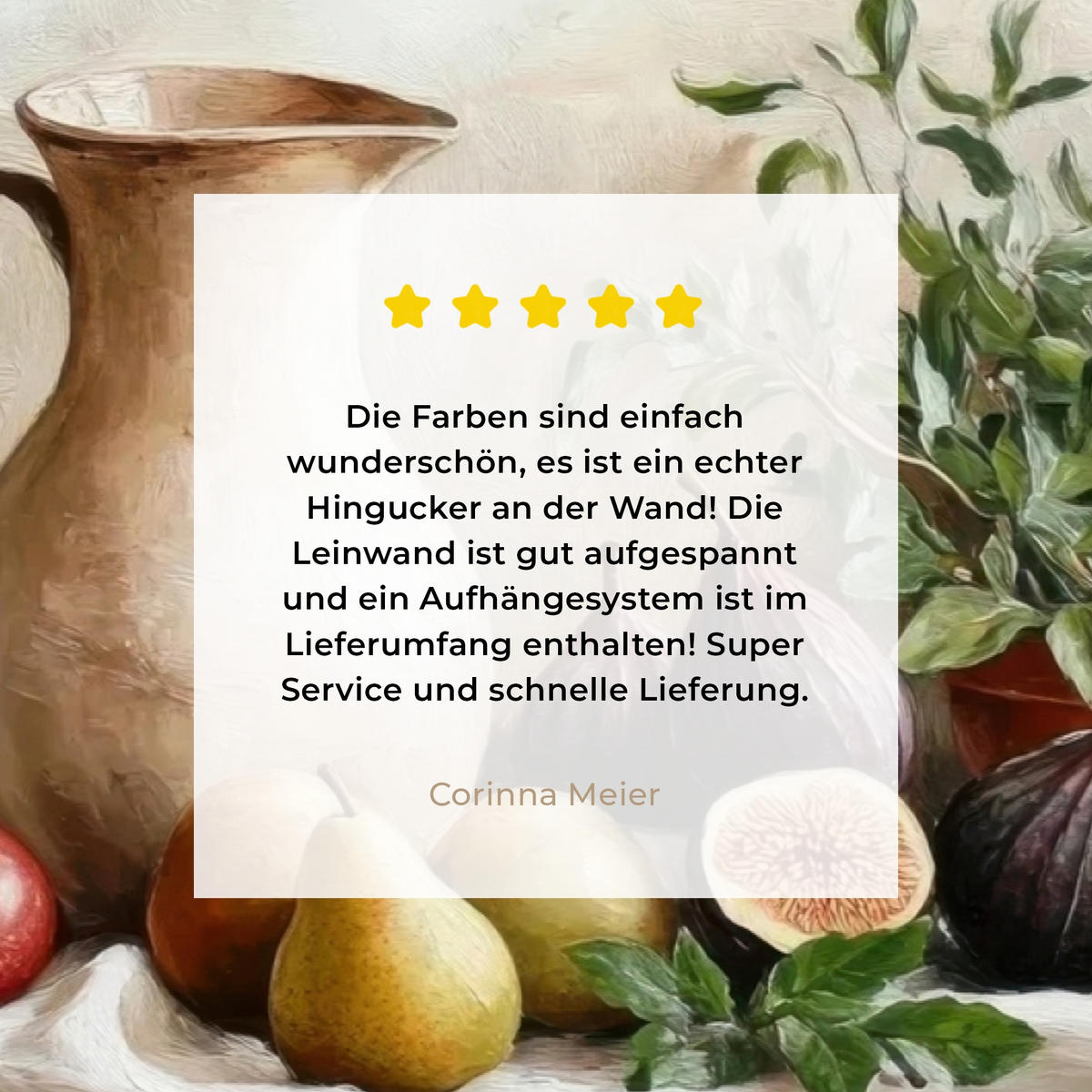 LEINWANDBILD Obst - Kräuter - Ländlich Wanddeko 90x60 cm - Naturfarben, Textil (90/60cm) - MuchoWow