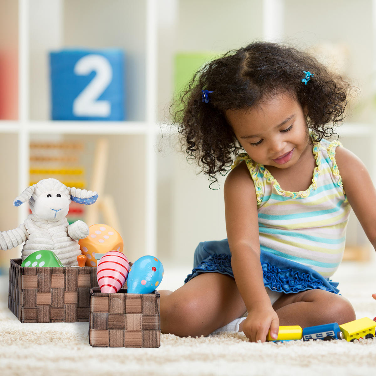 4TLG.AUFBEWAHRUNGSKORB-SET - Grau, Kunststoff/Metall (23/10.5/23cm) - Relaxdays