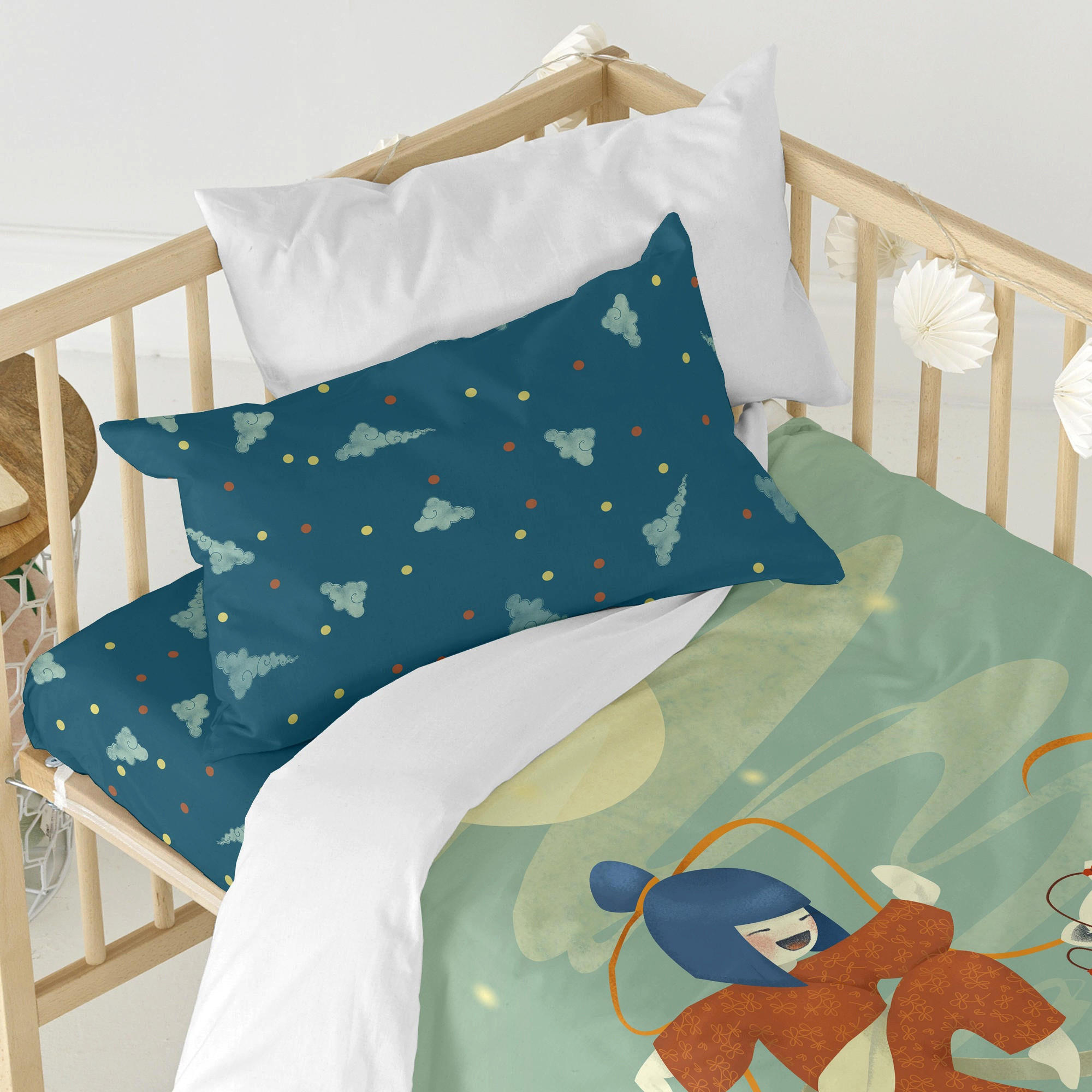 BETTBEZUG 2er-Set teiliges the warrior 115x145 cm (kinderbett) mehrfarbig - Multicolor, Textil (115/145cm) - Happy Friday