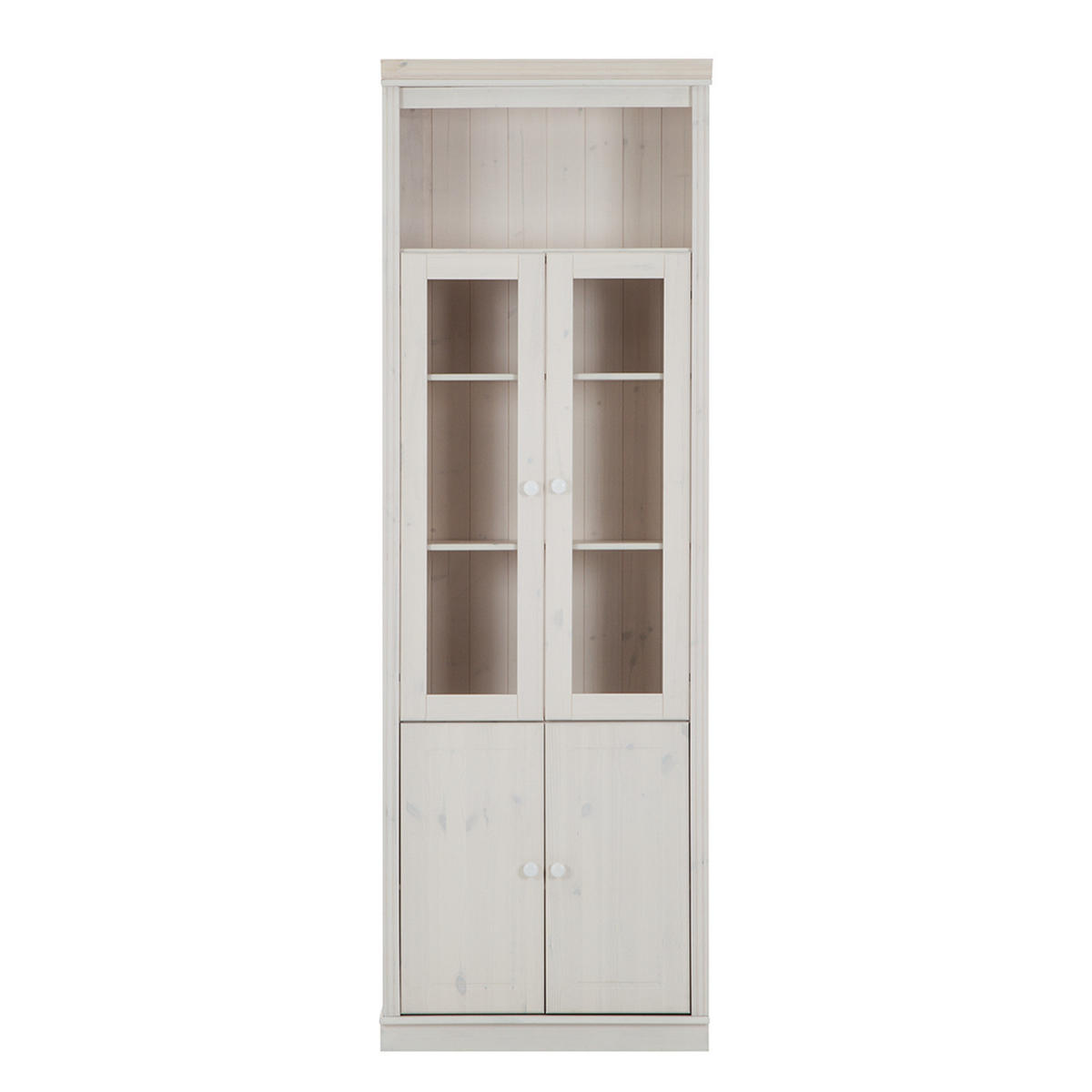 STANDVITRINE - Kiefer massiv - Kieferfarben, Holz (74/223/37cm) - home24