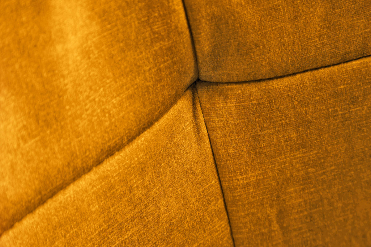 STUHL EUPHORIA Samt Senfgelb 90 cm - Gelb/Schwarz, Textil/Metall (58/81/60cm) - riess-ambiente
