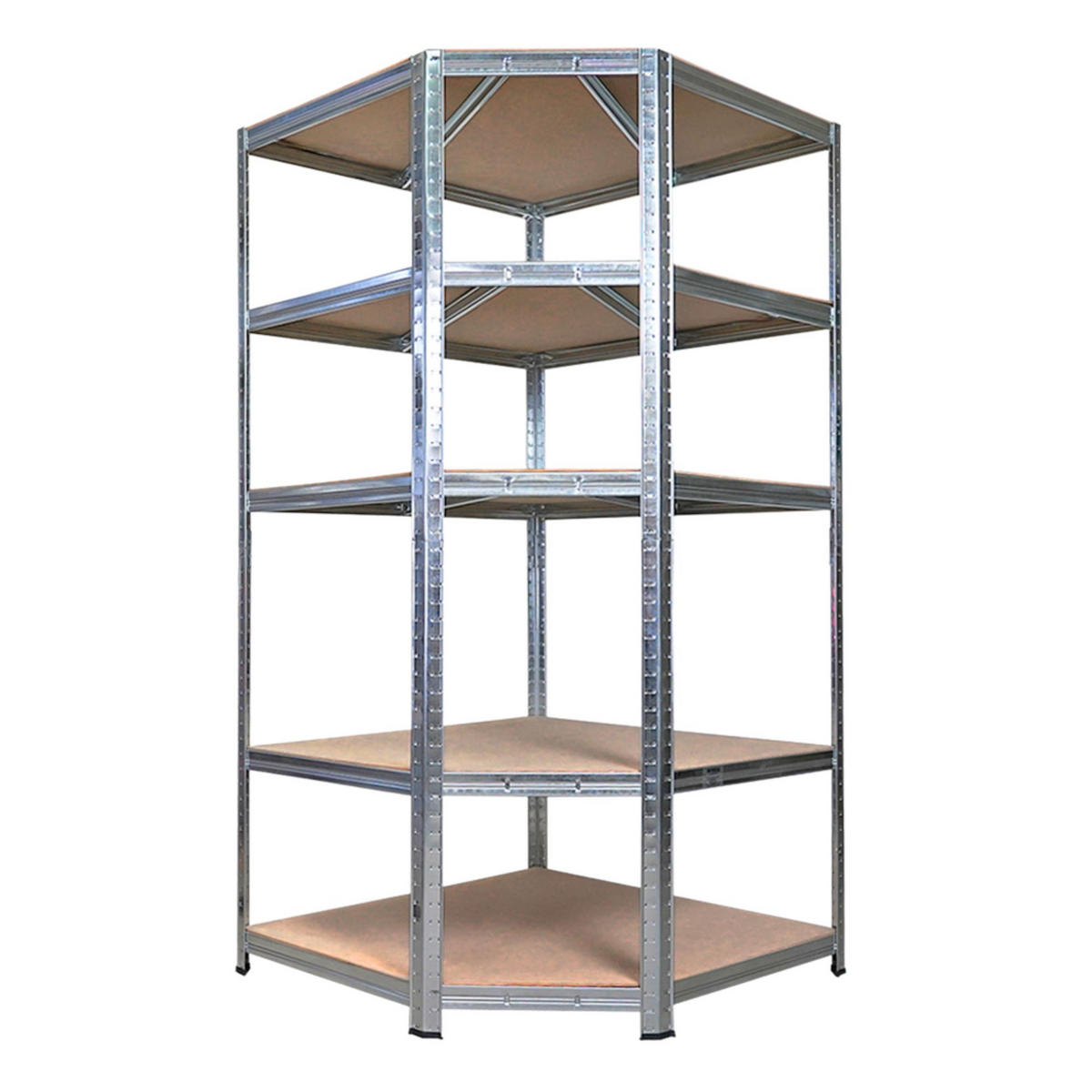 ECKREGAL SparSet mit 2x Schwerlastregal Ragnar 180 x 180 x 60 cm Verzinkt - Silberfarben, Metall (180/180/60cm) - PROREGAL