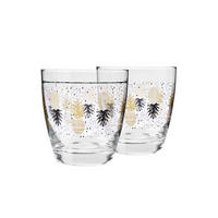 TRINKGLÄSER DECO ANANAS, 2ER-SET, 370 ML - Transparent, Glas (0.37L) - Krosno Glass