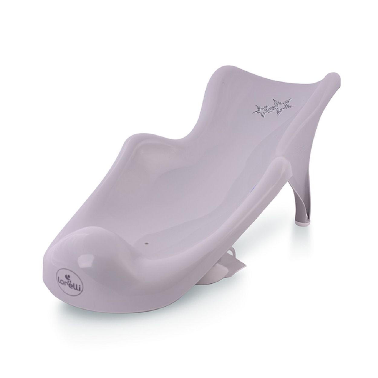 BABYBADEWANNE Liege silbergrau ab Geburt, Größe 51 x 22 x 20 cm - Silberfarben, Kunststoff (22/51cm) - Lorelli