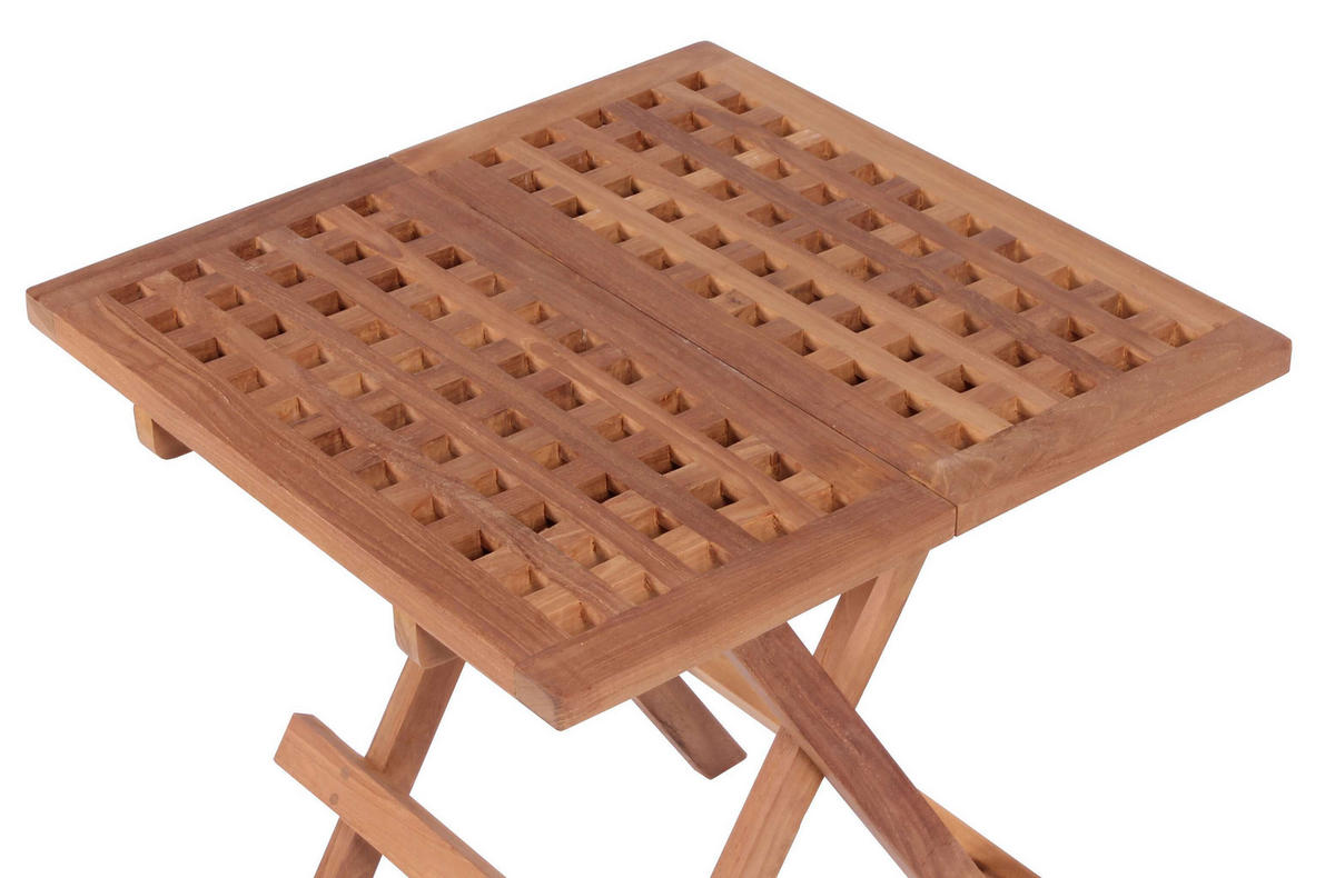 BEISTELLTISCH Devon - Braun, Holz/Metall (50/50/51cm) - Mr. Deko