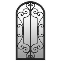 SPIEGEL Schwarz 70x30 cm Eisen für den Innenbereich - Schwarz, Metall (30/70/1cm) - furnicato