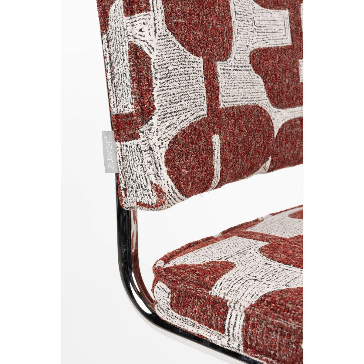 ESSZIMMERSTUHL Ridge Deco Symbols Kink Rot - 2 er Set - Rot, Kunststoff (48/85/50cm) - Zuiver