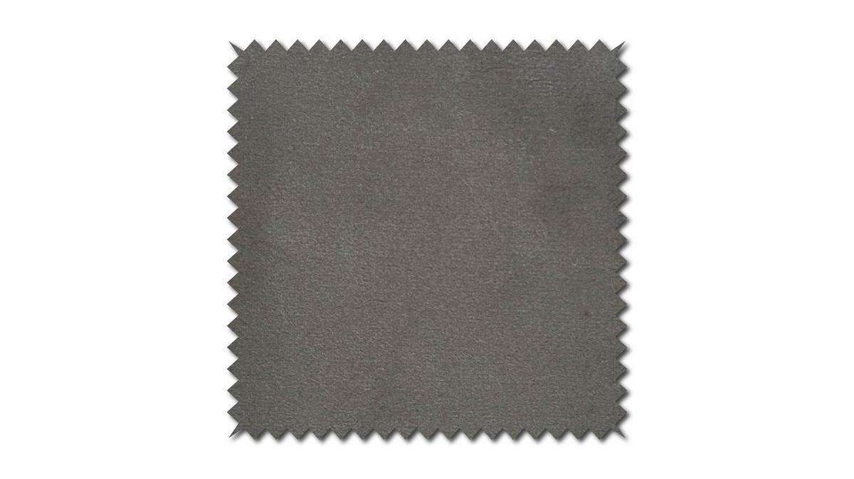 SESSEL MIT HOCKER LOTTE Silber Velvet - Silberfarben/Schwarz, Textil (79/117/82cm) - KAWOLA