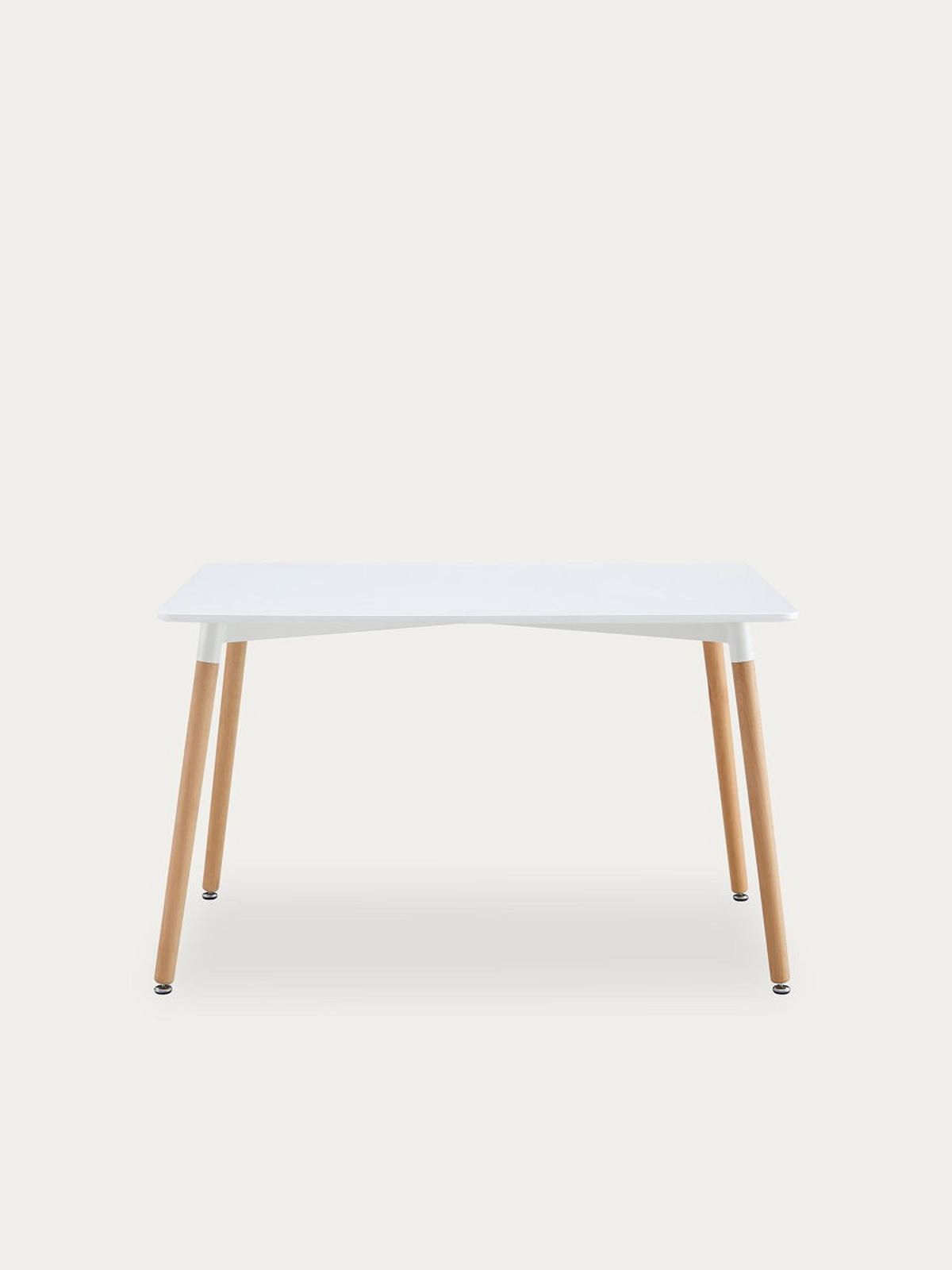 ESSTISCH Lora Natur - Weiß 80 x 120 - Braun, Holz (120/80/74cm) - Kenay Home