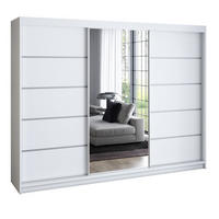 SCHWEBETÜRENSCHRANK 200 cm VILANO 1 Farbe: Weiß - Weiß, Holzwerkstoff (200/215/59.5cm) - A&J MöbelLand