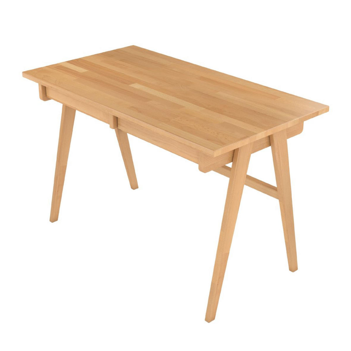 SCHREIBTISCH Edda, 120/65/75 cm in Naturfarben, Buchenholz - Buchefarben, Holz/Buchenholz (65/120/75.5cm) - Visby