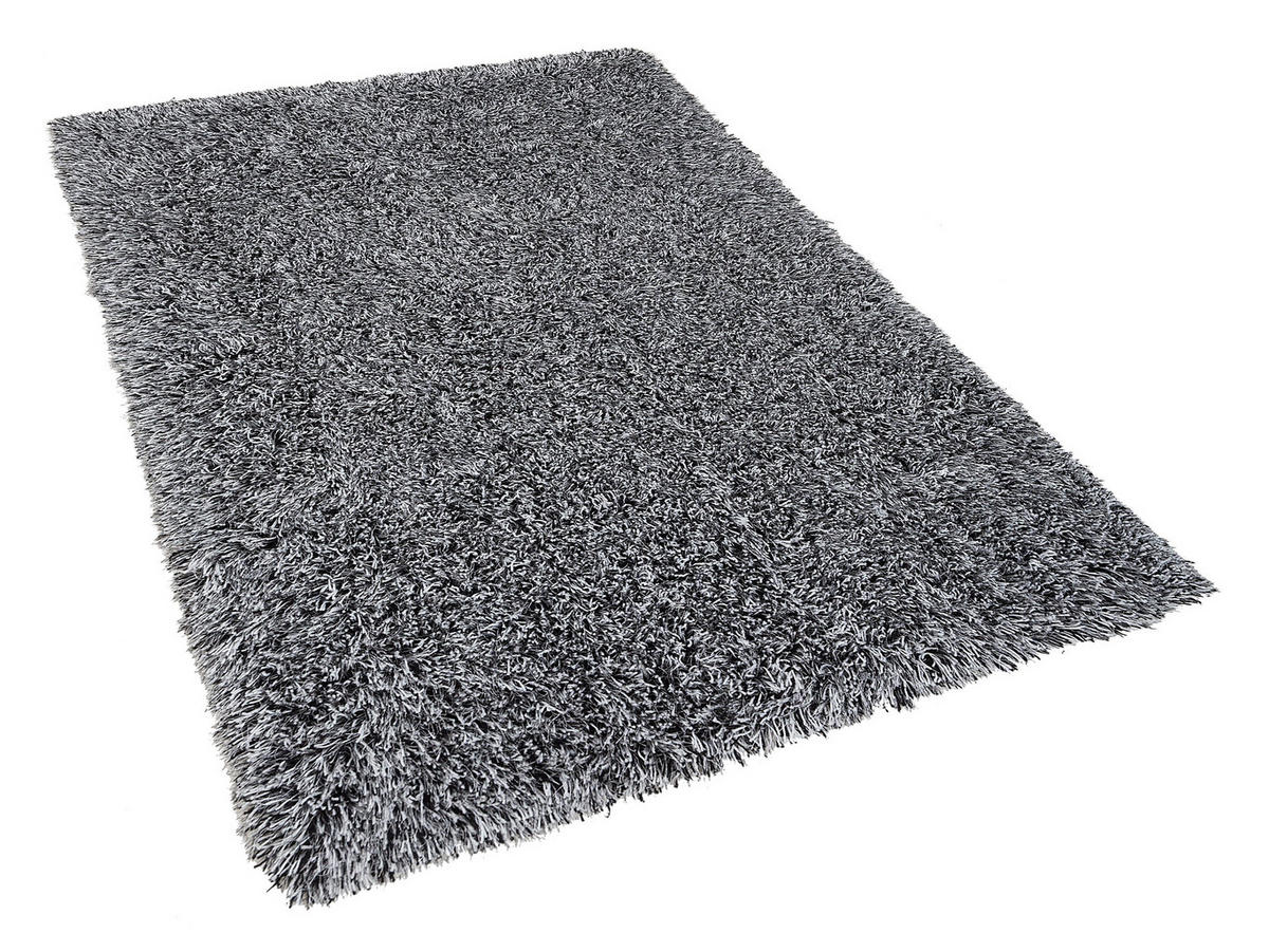 SHAGGY-TEPPICH Cide 200/140 cm - Schwarz, Kunststoff (140/200cm) - Beliani