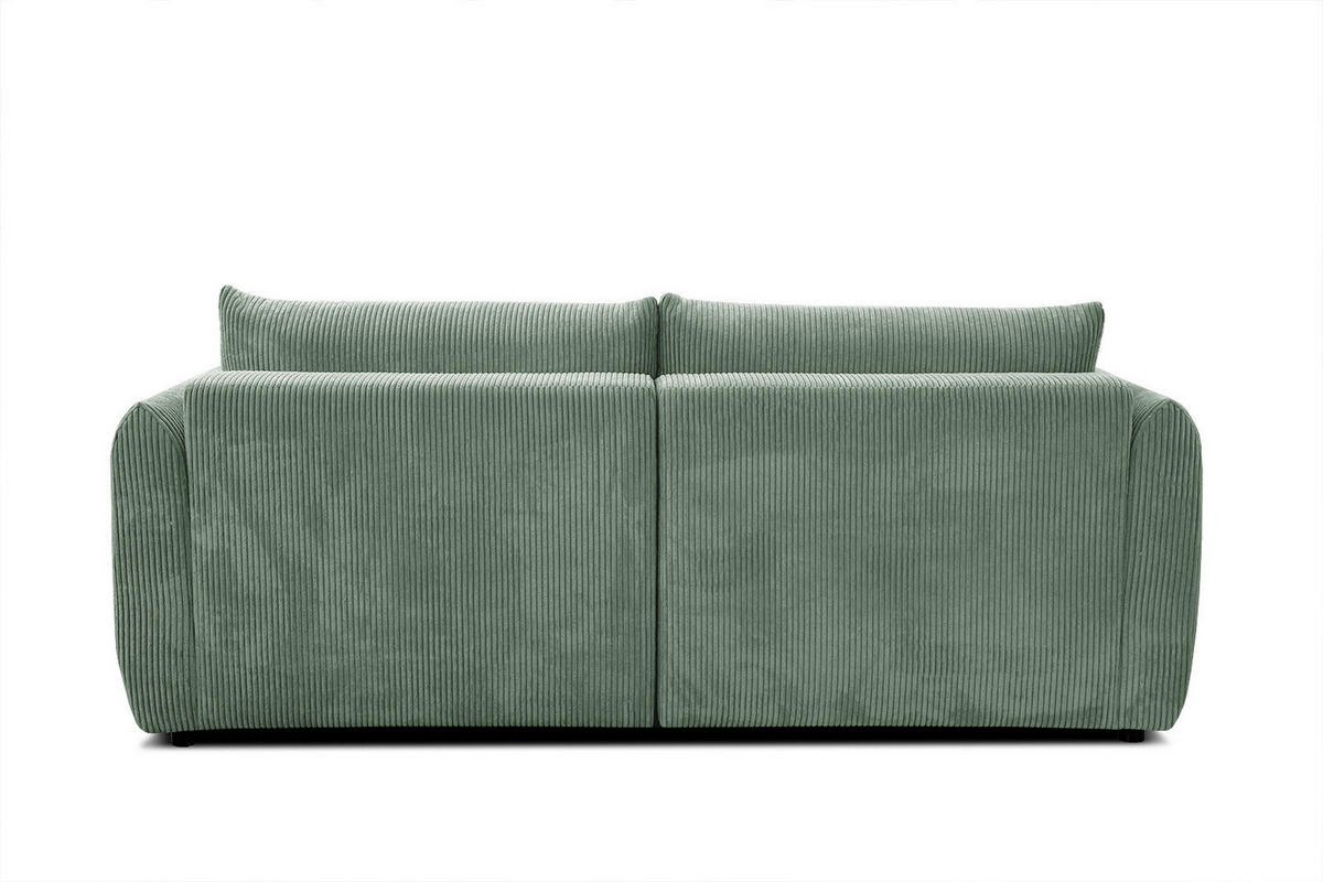 ECKSOFA TAUER 3-Sitzer, mintgrün - Schwarz/Mintgrün, Holzwerkstoff/Kunststoff (206/173cm) - Courtois Laville