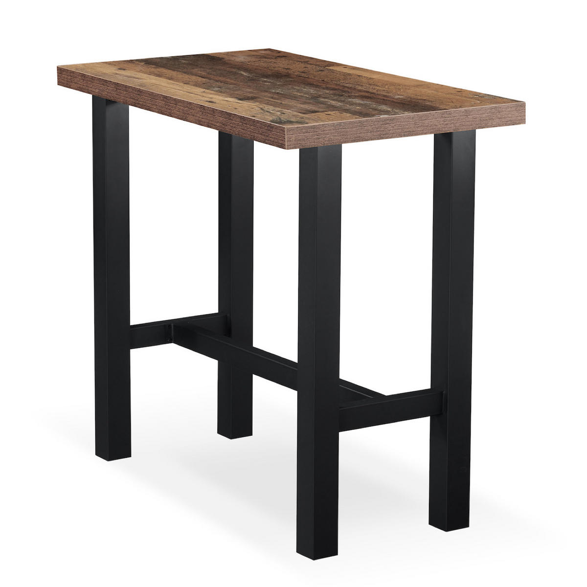 BARTISCH LOTTE 120/60/105 cm - Schwarz/Braun, Holzwerkstoff/Metall (60/120/105cm) - DUBI Möbel