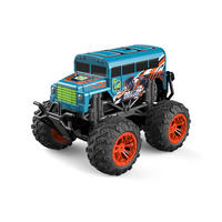 RC-MONSTERTRUCK mit LED-Licht, echtem Rauch und wechselbarem Cover für Kinder, 1er-Set - Blau, Kunststoff (23/19/17cm) - Northpoint