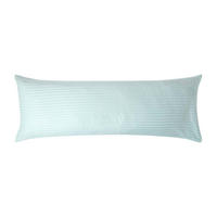 SEITENSCHLÄFERKISSENBEZUG Damast-Streifen, 48/136 cm - Blau, Textil (50/140cm) - Homescapes