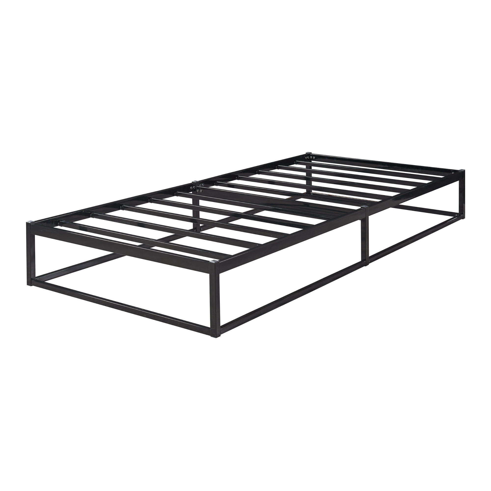 METALLBETT Trerunta - Schwarz, Metall (90/200cm) - [en.casa]