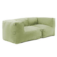 GARTENSOFA mit 2 Sitzplätzen, Kaktusgrün - Grün, Textil (170/65/85cm) - Oviala