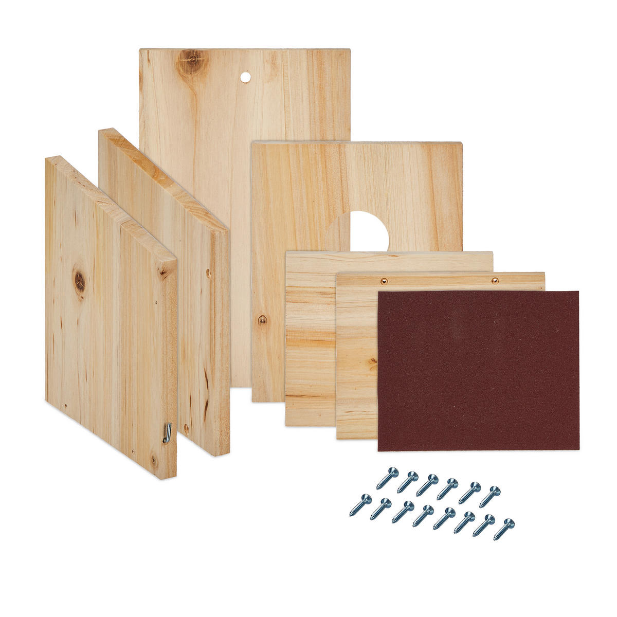 NISTKASTEN - Hellbraun, Holz (14/23/18cm) - Relaxdays